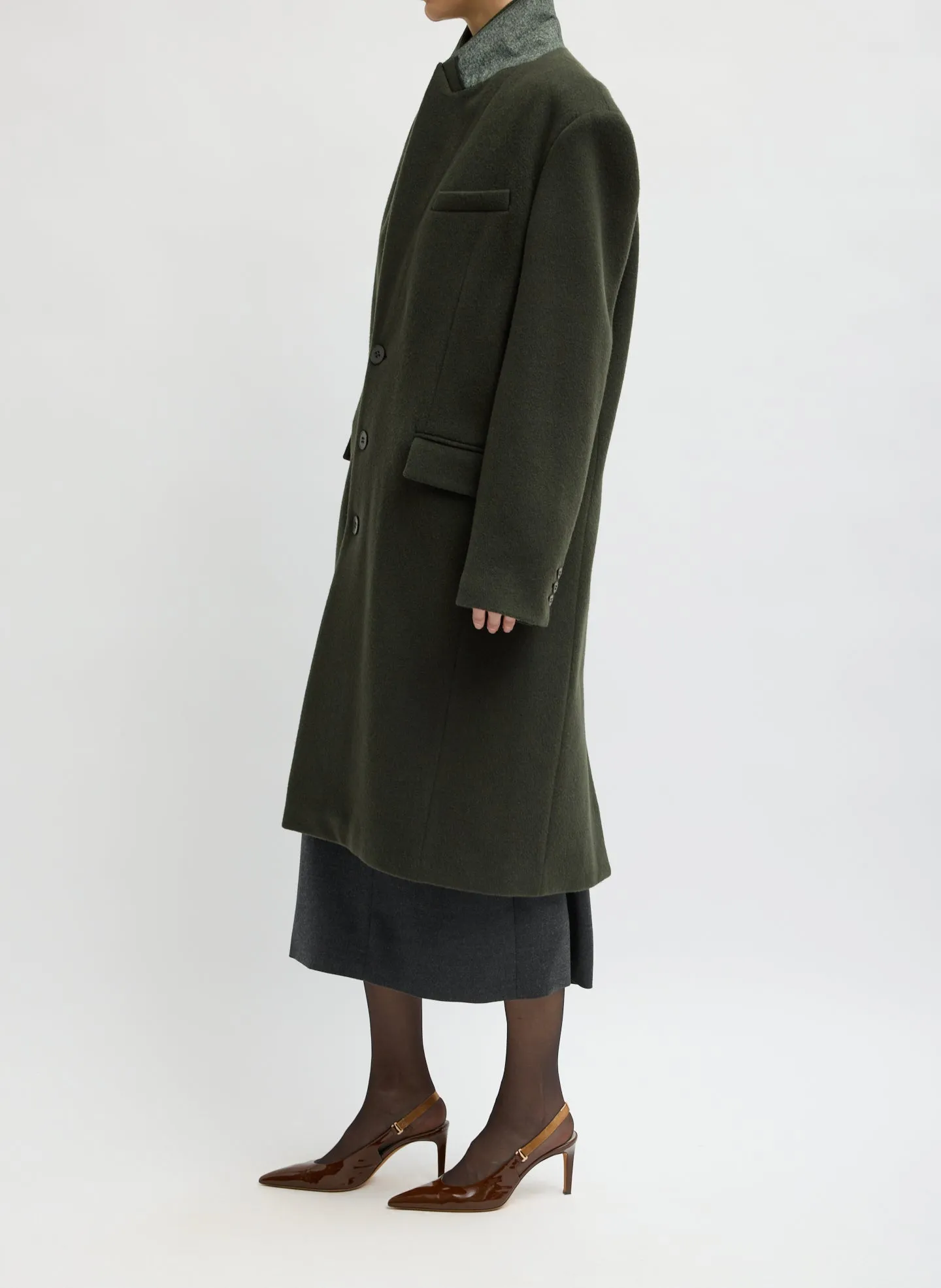 Wool Tailored Men's Midi Coat sold by Tibi product image thumbnail 3