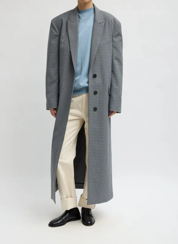 Menswear Tech Twill Tailored Men's Maxi Coat made by Tibi