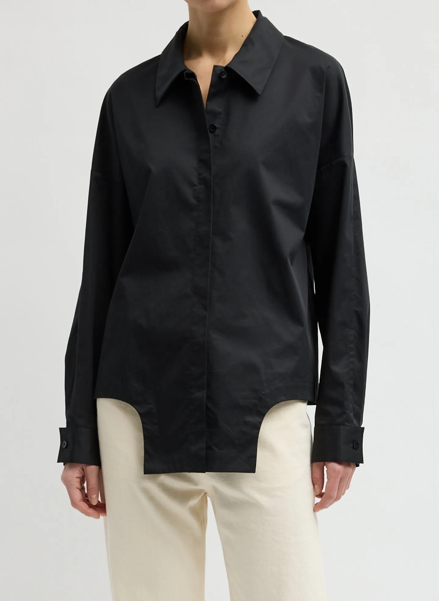 Eco Poplin Easy Shirt with Flap Detail sold by Tibi
