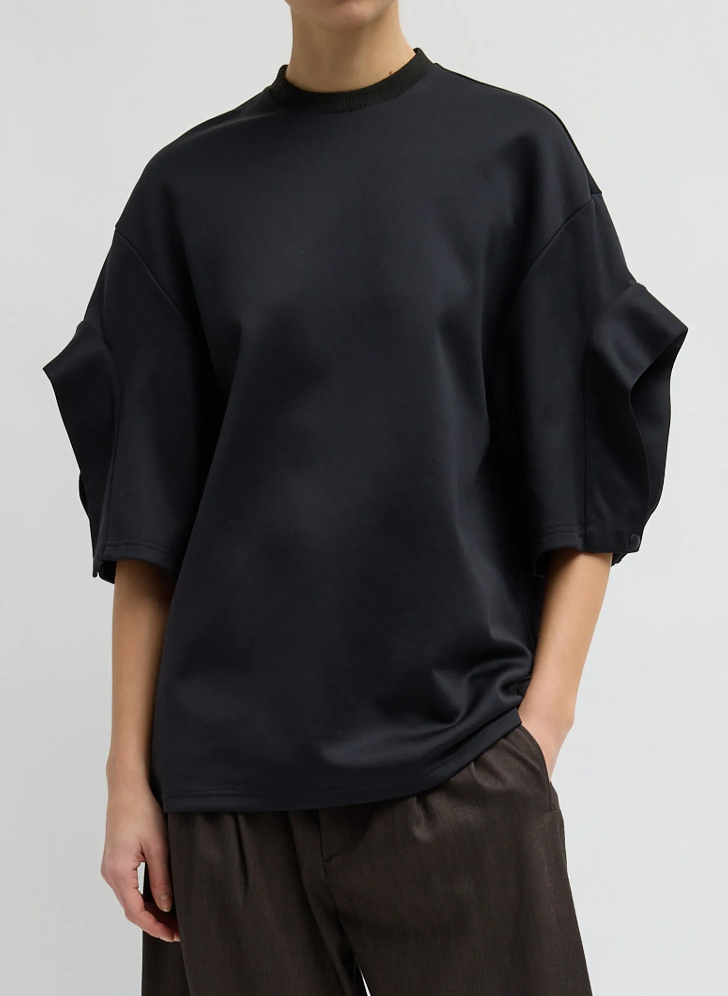 Active Knit Easy Drape Sleeve T-Shirt sold by Tibi