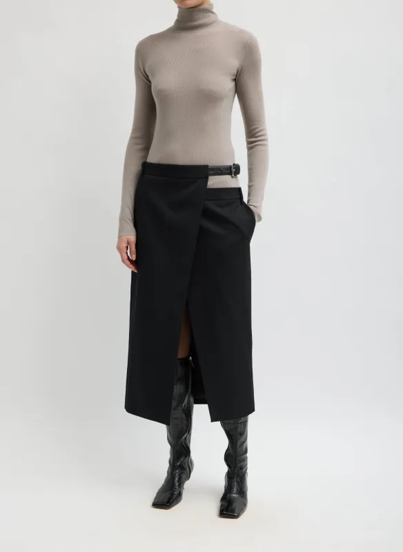 Gossamer Plain Weave Double Apron Skirt made by Tibi