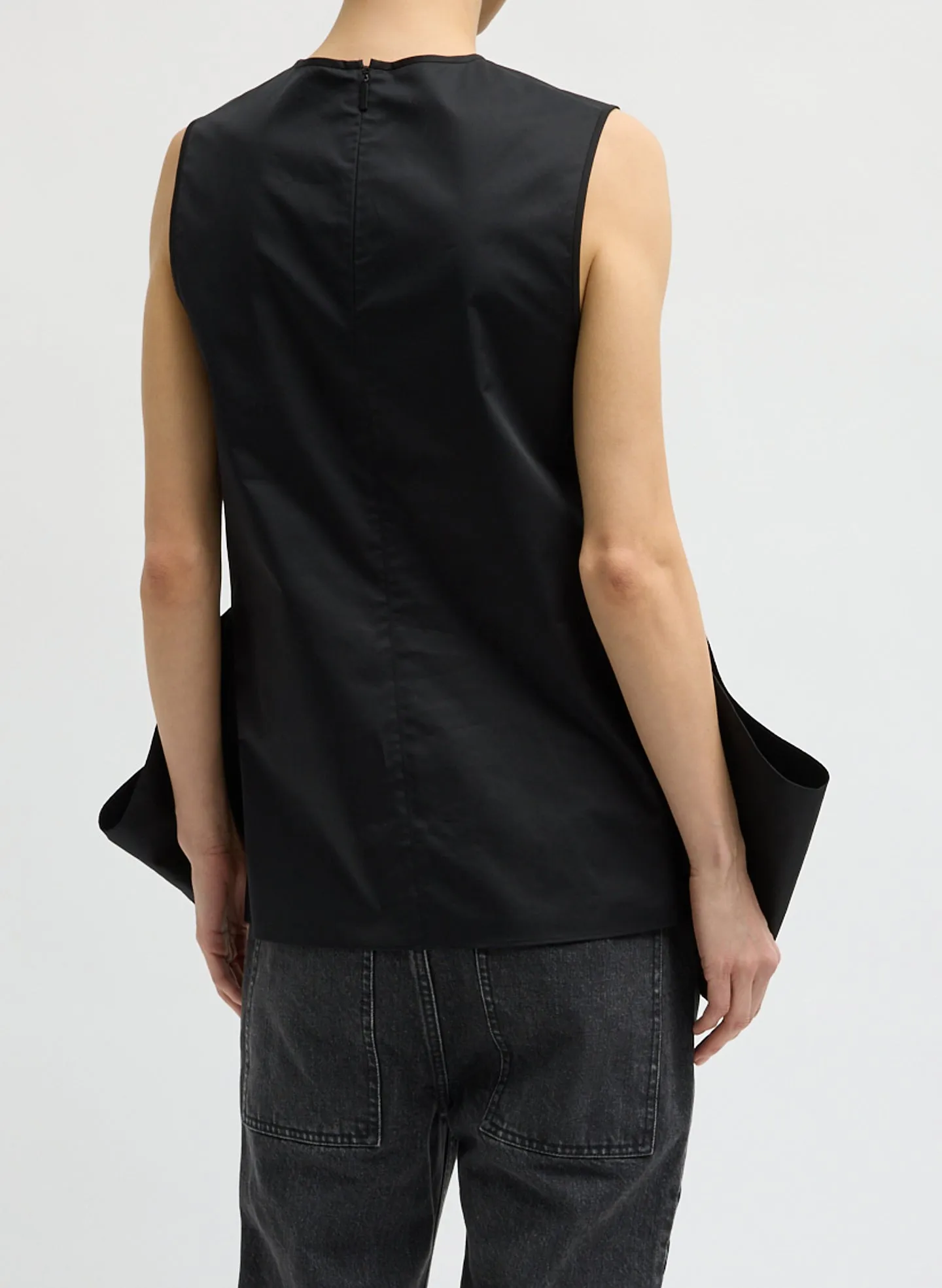 Eco Poplin Side Drape Top sold by Tibi product image thumbnail 3