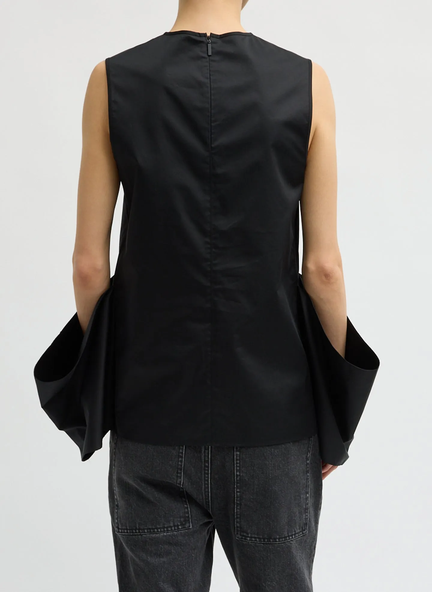 Eco Poplin Side Drape Top sold by Tibi product image thumbnail 4