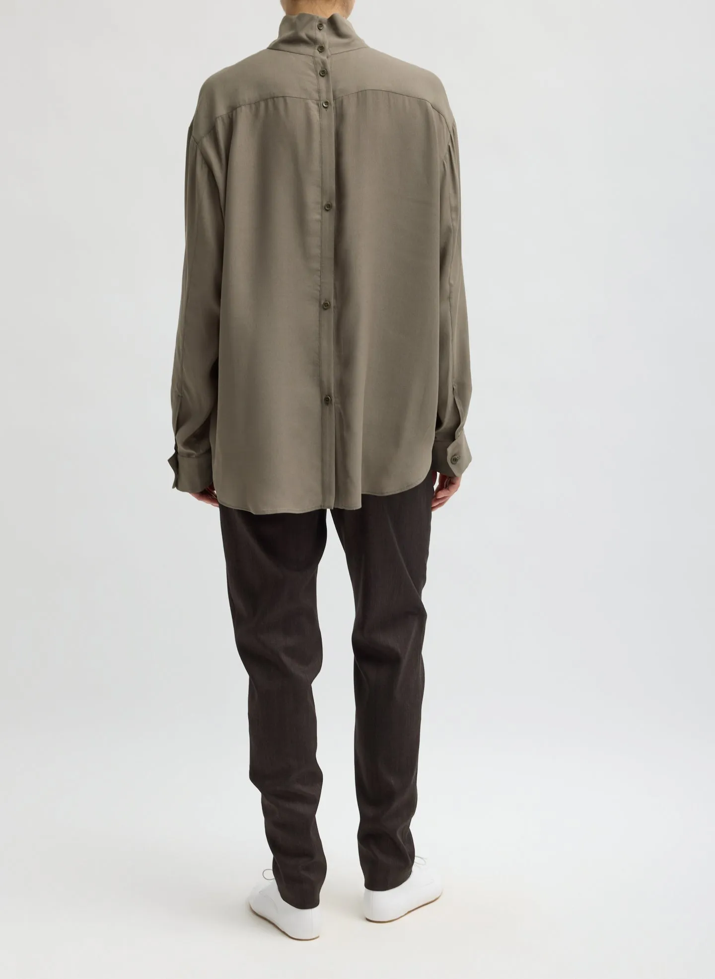 Herringbone Suiting Marcus Slim Trouser sold by Tibi product image thumbnail 3