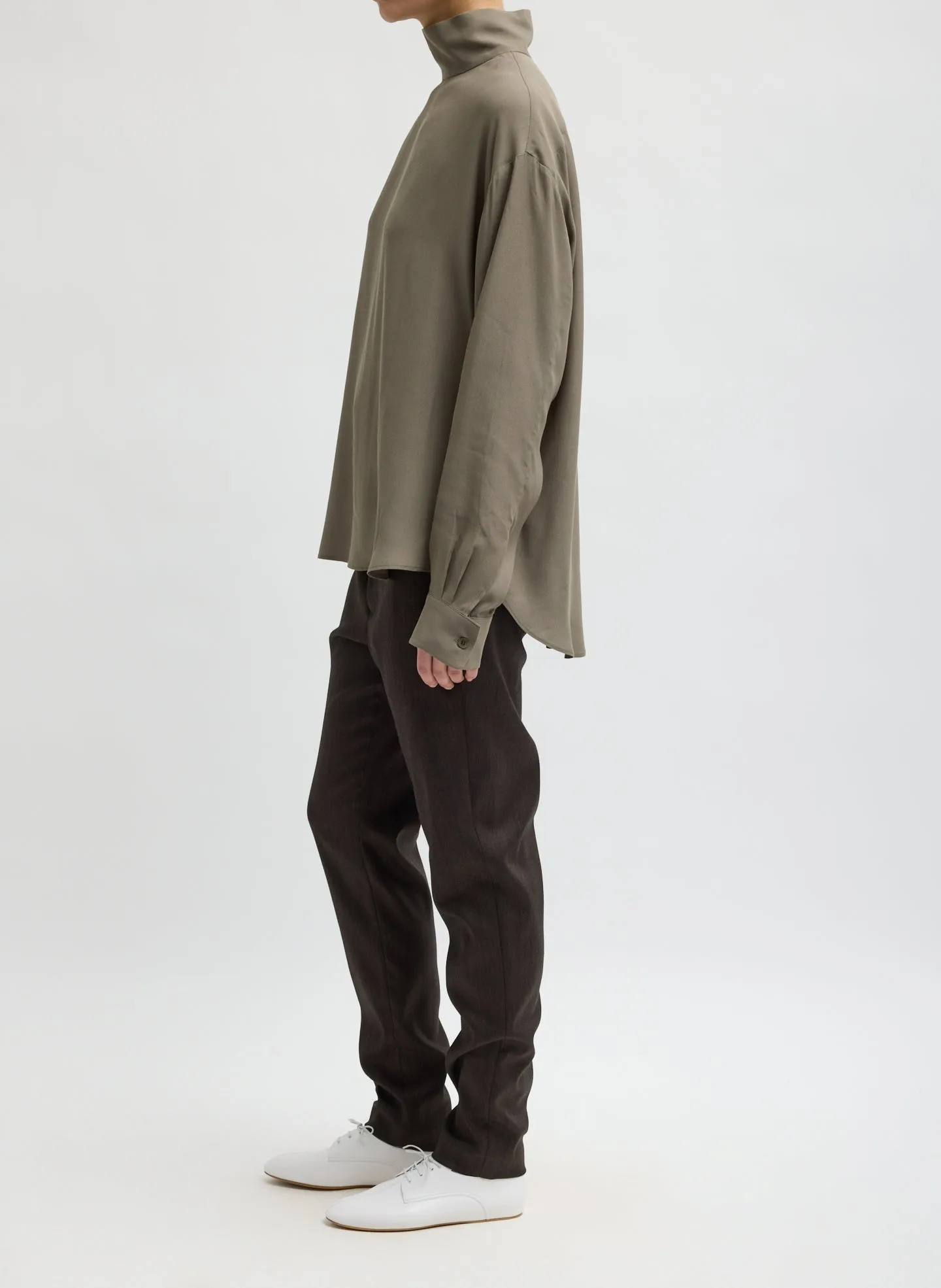 Herringbone Suiting Marcus Slim Trouser sold by Tibi product image thumbnail 2