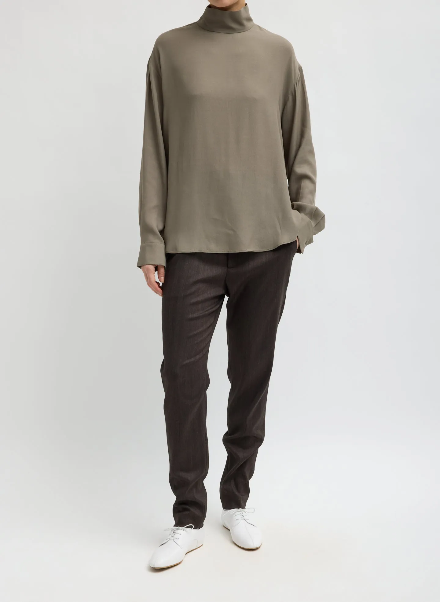 Herringbone Suiting Marcus Slim Trouser sold by Tibi product image thumbnail 4