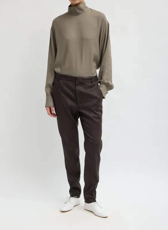 Herringbone Suiting Marcus Slim Trouser made by Tibi