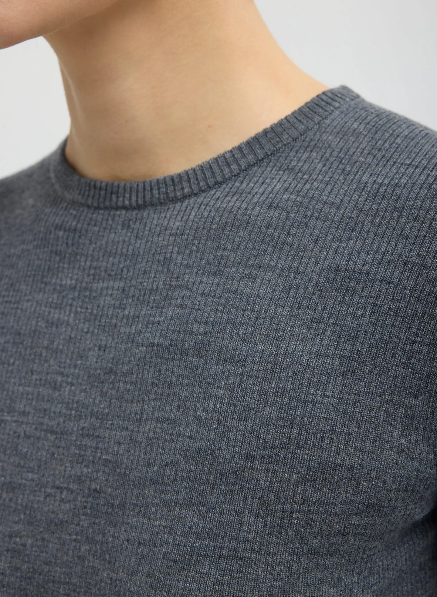 Feather Weight Ribbed Crewneck sold by Tibi product image thumbnail 5