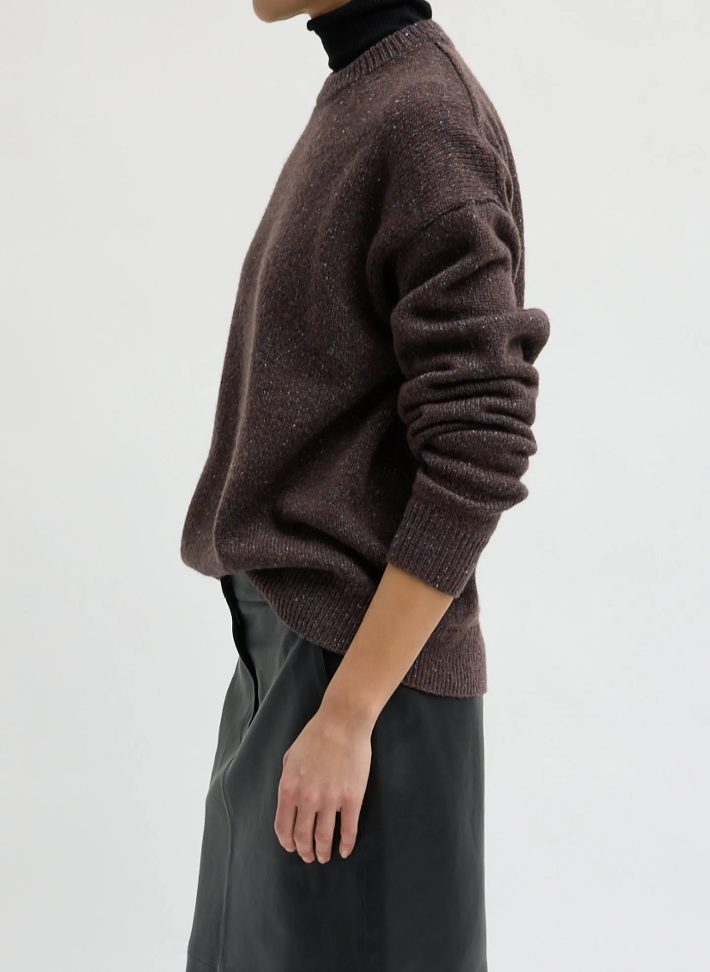 Speckled Tweed Crewneck Easy Pullover sold by Tibi product image thumbnail 2