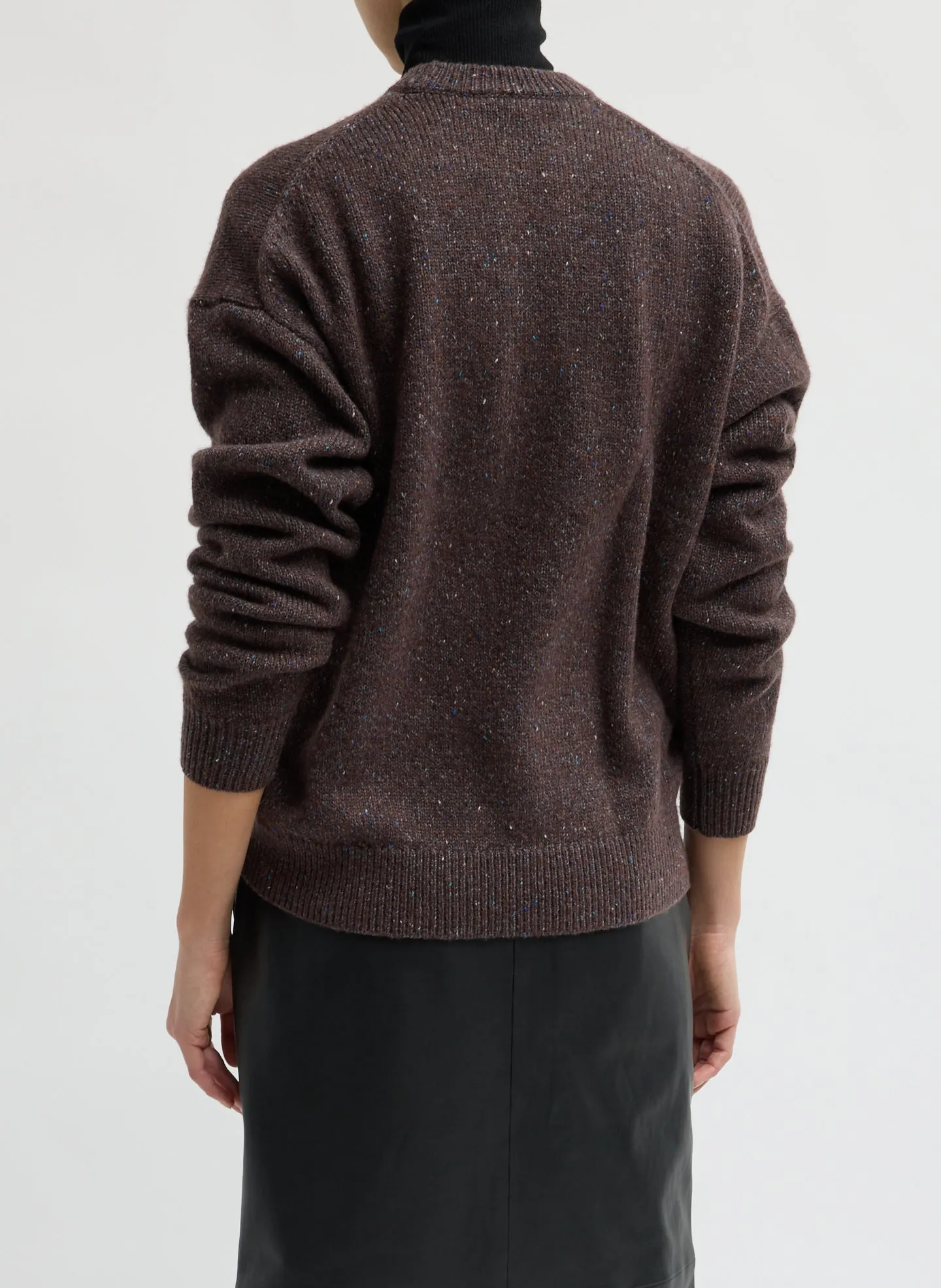 Speckled Tweed Crewneck Easy Pullover sold by Tibi product image thumbnail 3
