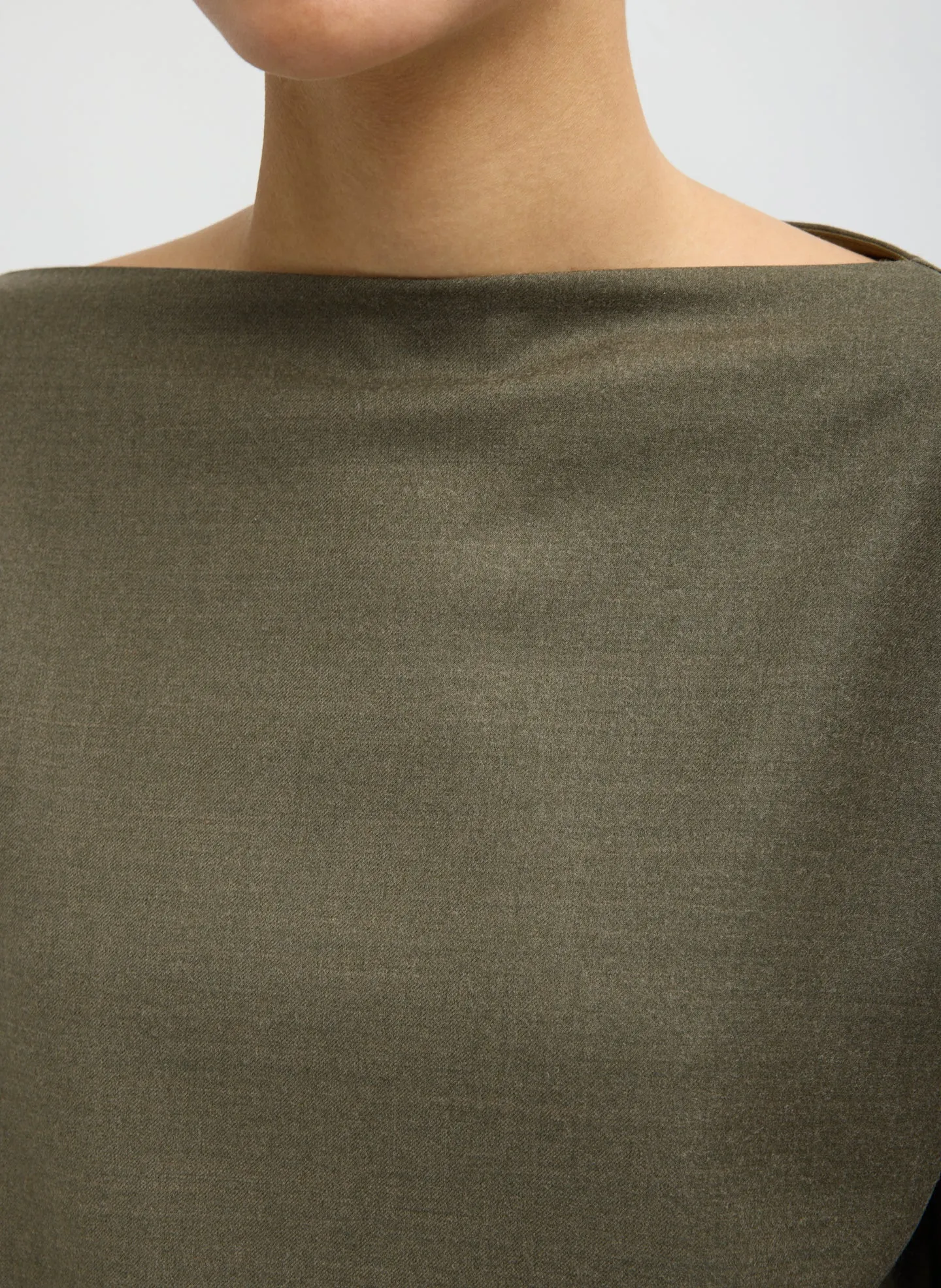 Cozy Flannel Boatneck Dolman Sleeve Top sold by Tibi product image thumbnail 5