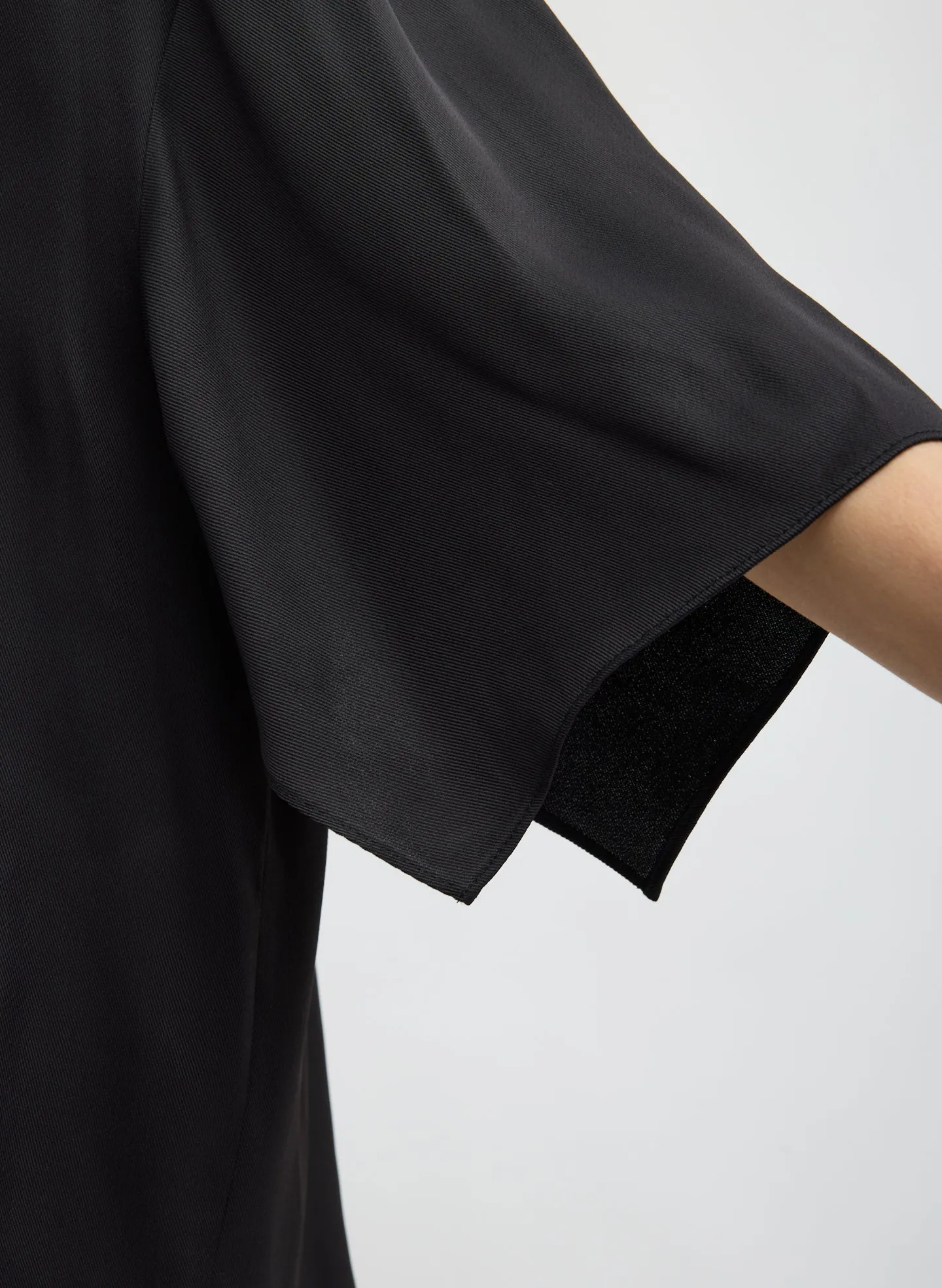 Eco Acetate Viscose Easy T-Shirt with Slit Detail sold by Tibi product image thumbnail 5