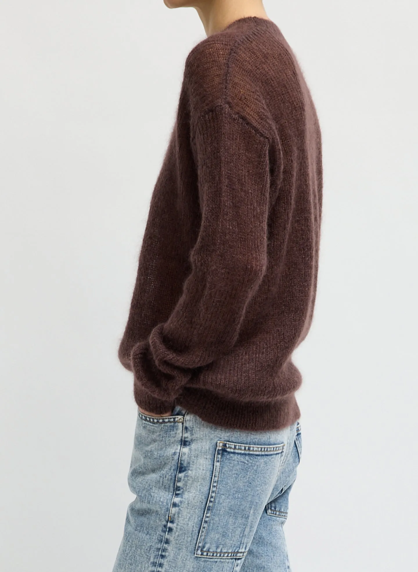 Silk Mohair Crewneck Easy Pullover sold by Tibi product image thumbnail 4