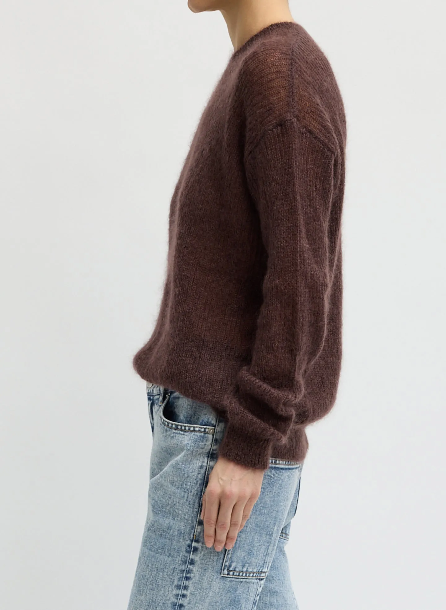 Silk Mohair Crewneck Easy Pullover sold by Tibi product image thumbnail 3