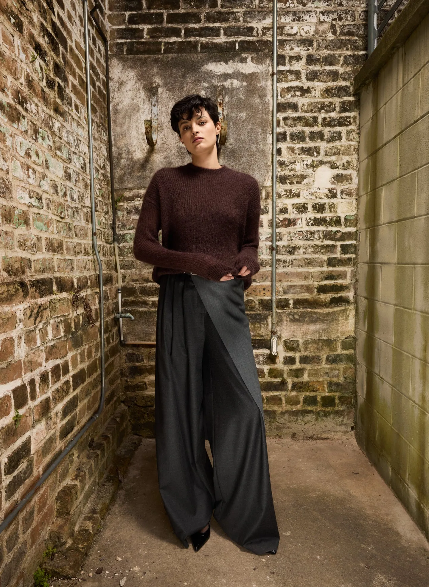 Silk Mohair Crewneck Easy Pullover sold by Tibi product image thumbnail 2