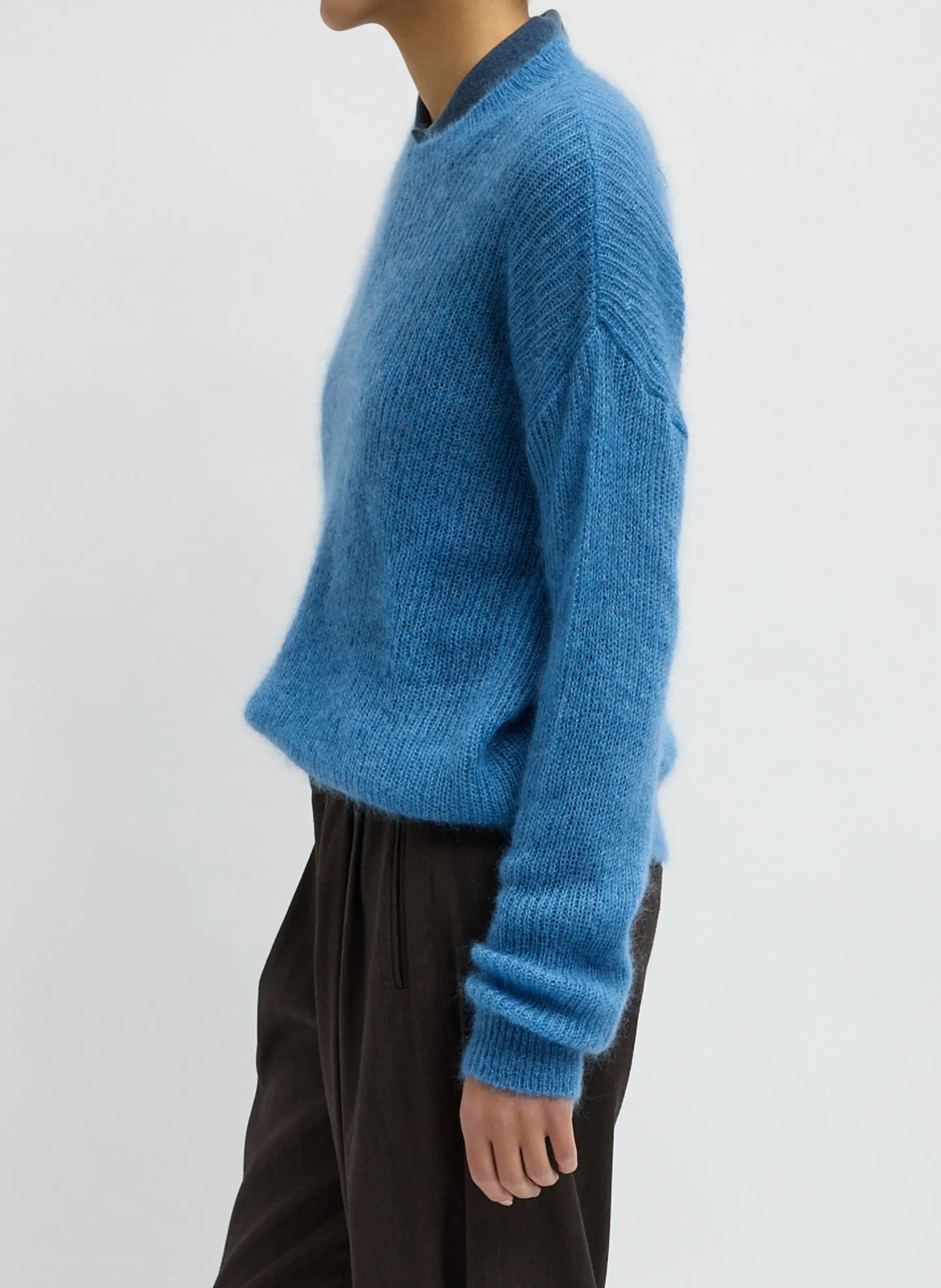 Silk Mohair Crewneck Easy Pullover sold by Tibi product image thumbnail 3