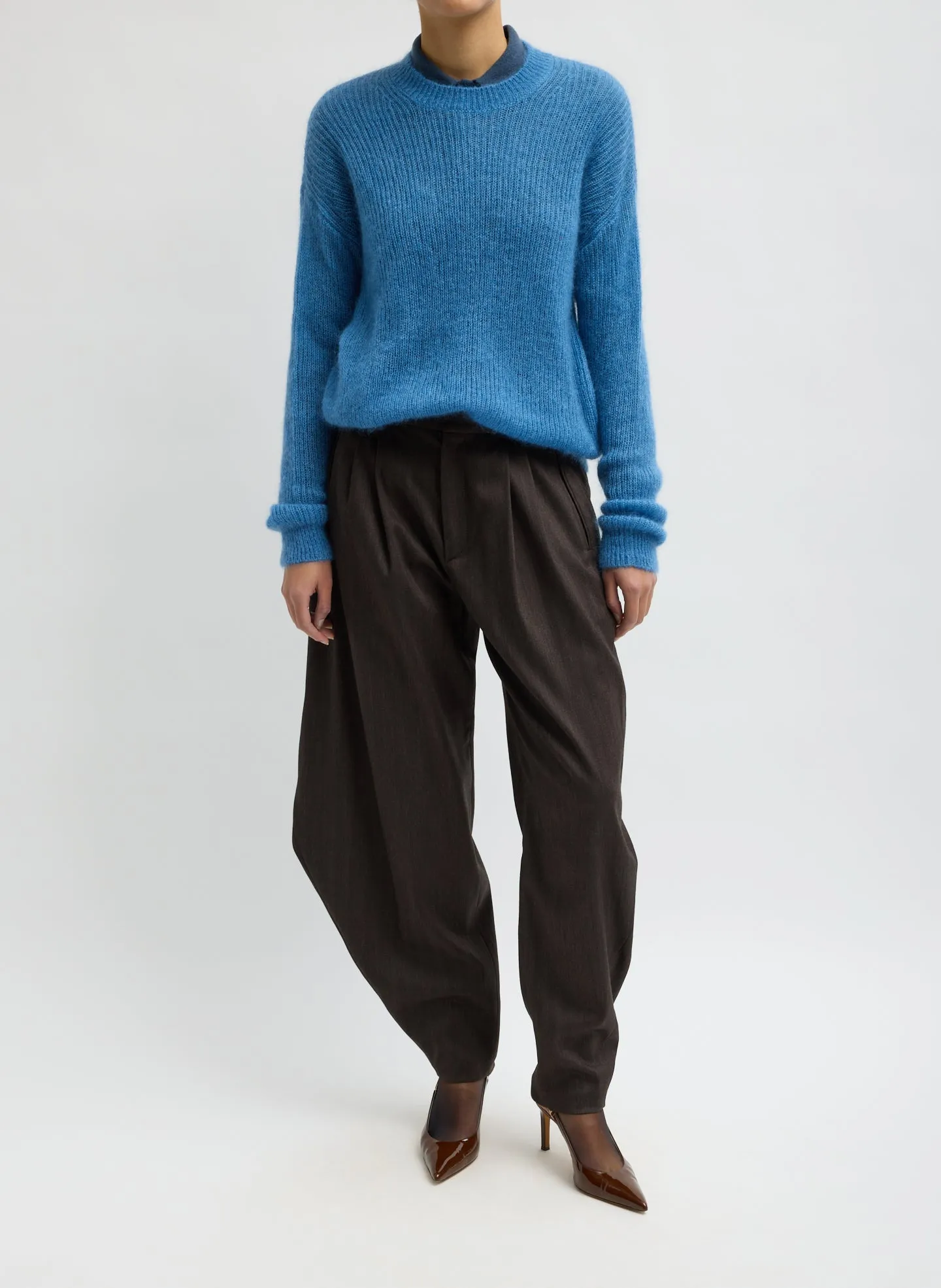 Silk Mohair Crewneck Easy Pullover sold by Tibi product image thumbnail 5