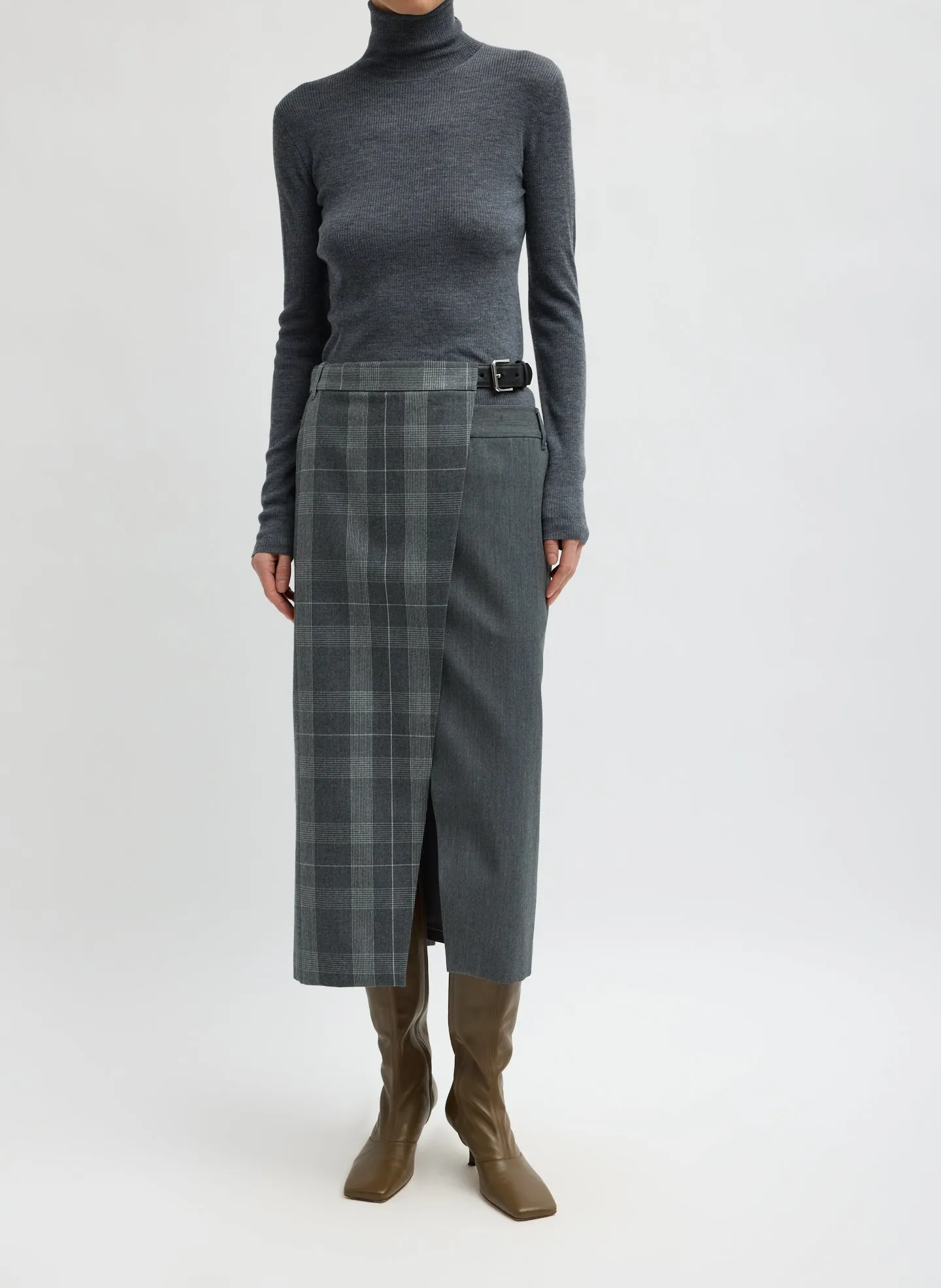 Feather Weight Ribbed Turtleneck sold by Tibi product image thumbnail 5