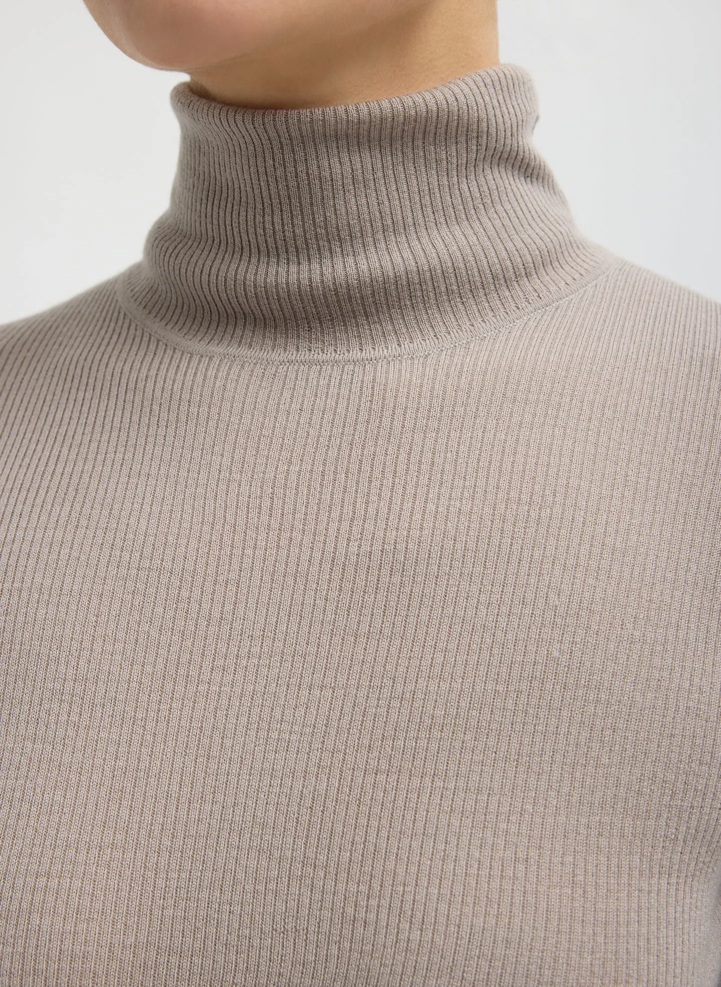 Feather Weight Ribbed Turtleneck sold by Tibi product image thumbnail 5