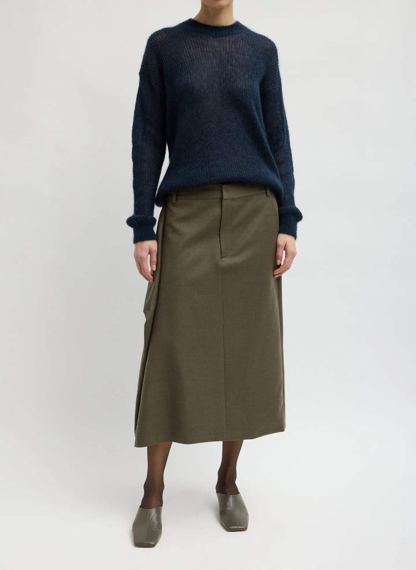 Silk Mohair Crewneck Easy Pullover sold by Tibi product image thumbnail 5