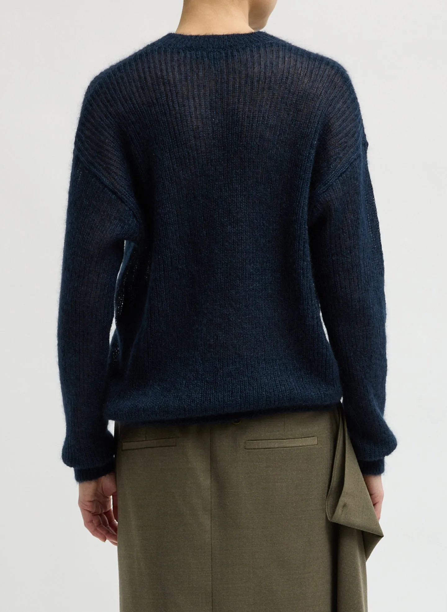 Silk Mohair Crewneck Easy Pullover sold by Tibi product image thumbnail 4
