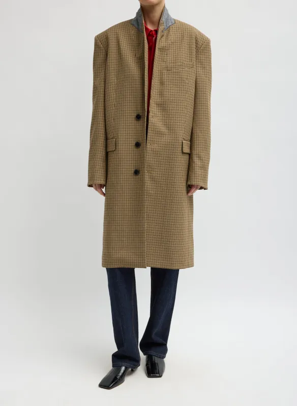 Menswear Tech Twill Tailored Men's Midi Coat made by Tibi