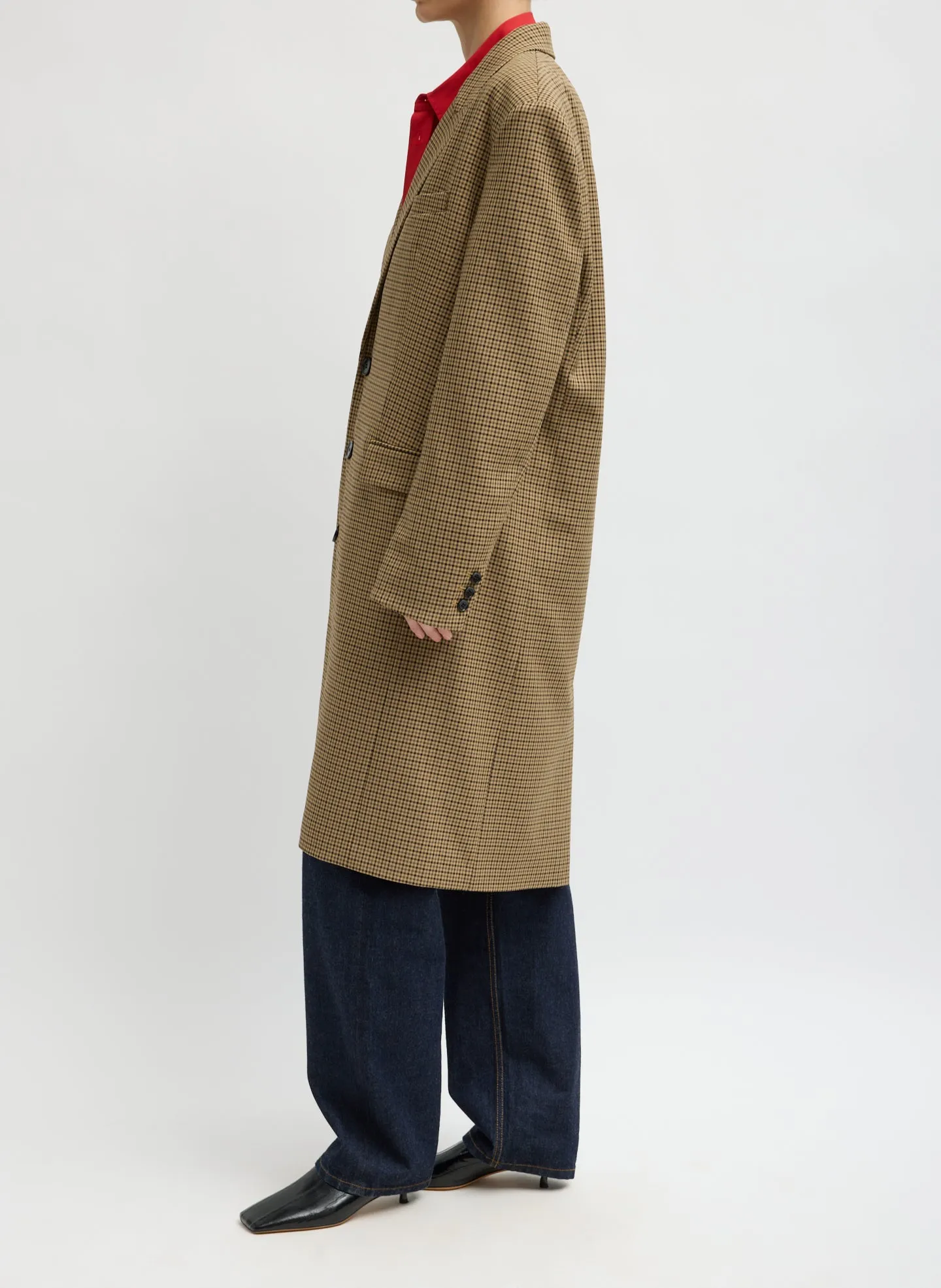 Menswear Tech Twill Tailored Men's Midi Coat sold by Tibi product image thumbnail 2