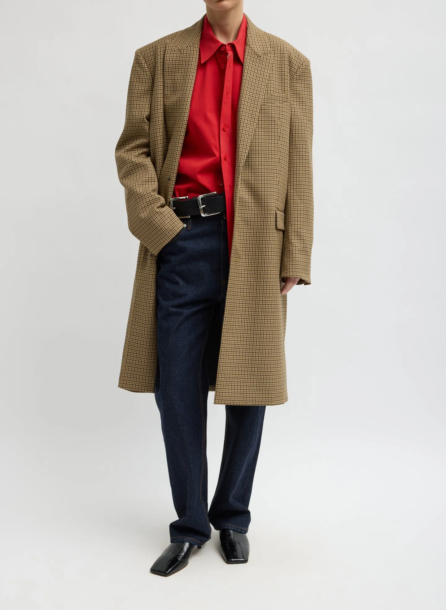 Menswear Tech Twill Tailored Men's Midi Coat sold by Tibi product image thumbnail 5