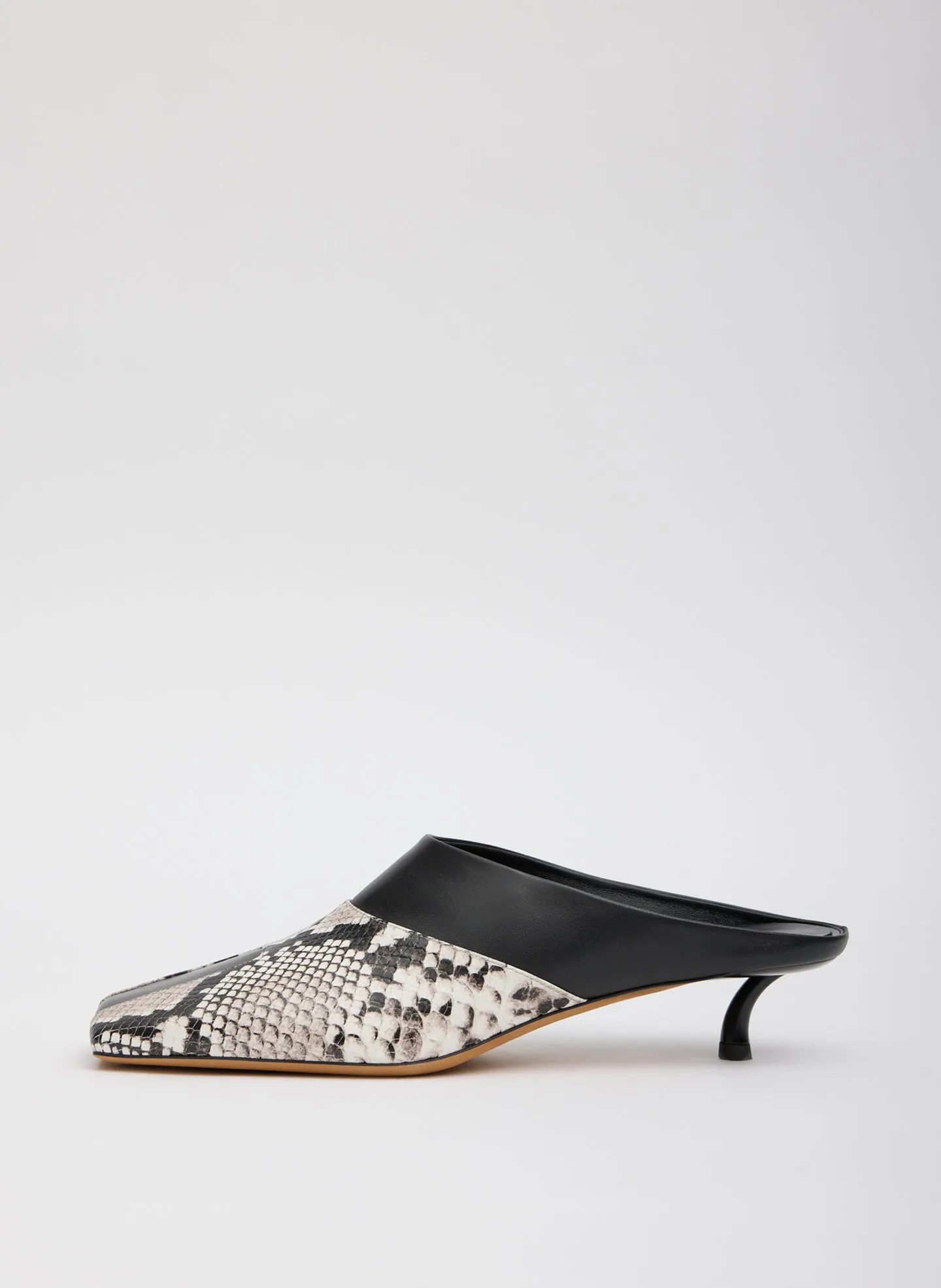 Gwinnett Snake Embossed Illusion Mule sold by Tibi
