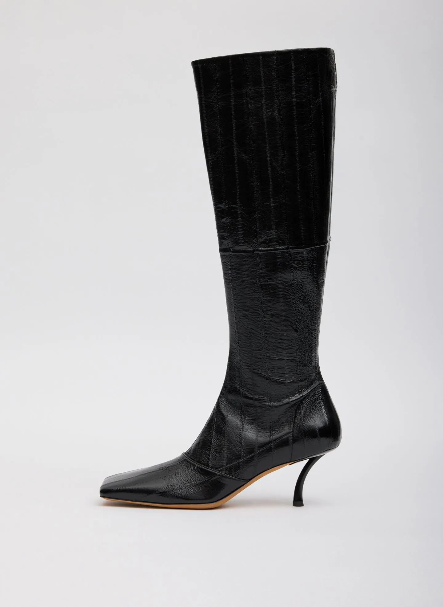 Brannon Eel Skin Boot sold by Tibi