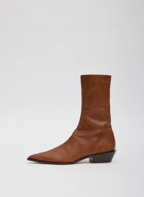 Faux Leather Leo Boot made by Tibi