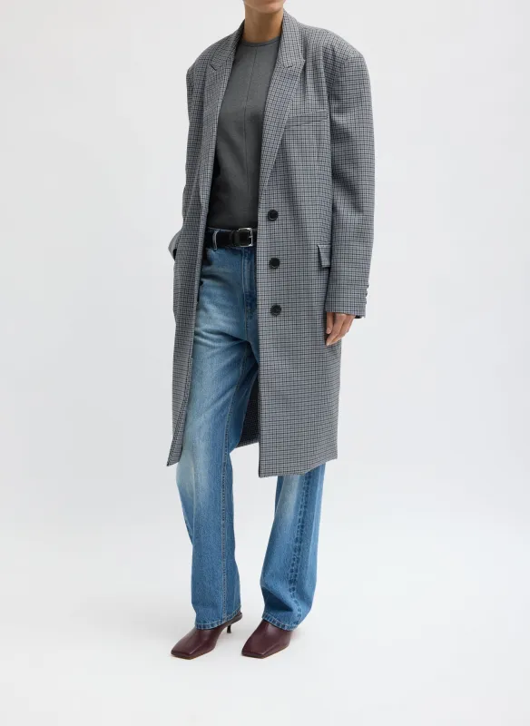 Menswear Tech Twill Tailored Men's Midi Coat made by Tibi
