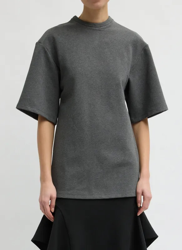 Luxe Crepe Knit Easy Tunic Top made by Tibi