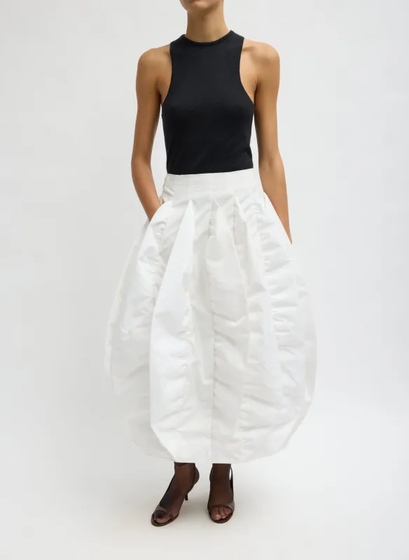 Recycled Italian Sporty Nylon Skirt made by Tibi