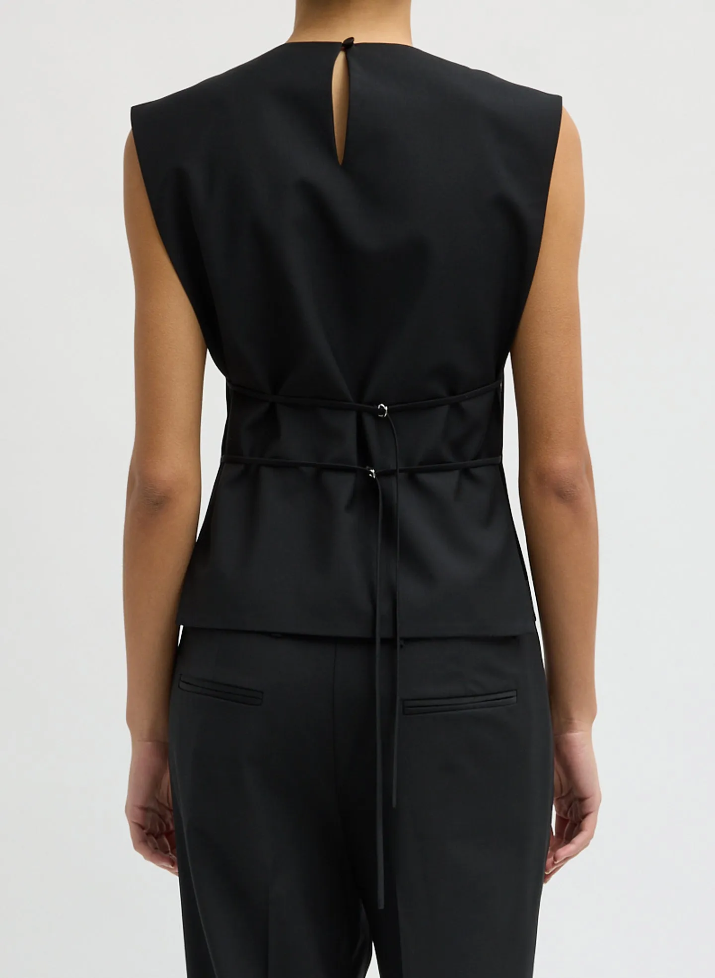 Recycled Tropical Wool Bib Top sold by Tibi product image thumbnail 3