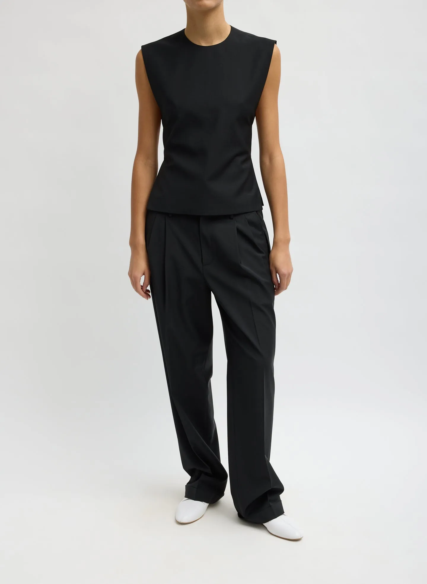 Recycled Tropical Wool Bib Top sold by Tibi product image thumbnail 4