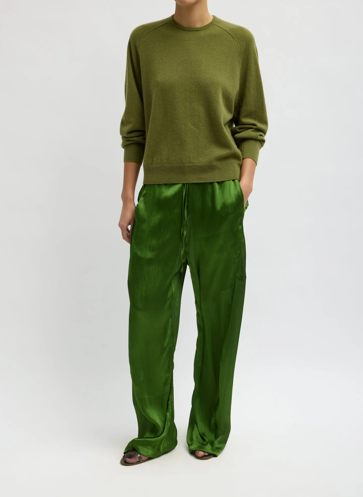Feather Weight Cashmere Crewneck Sweater sold by Tibi product image thumbnail 4