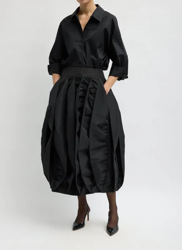 Recycled Italian Sporty Nylon Skirt made by Tibi