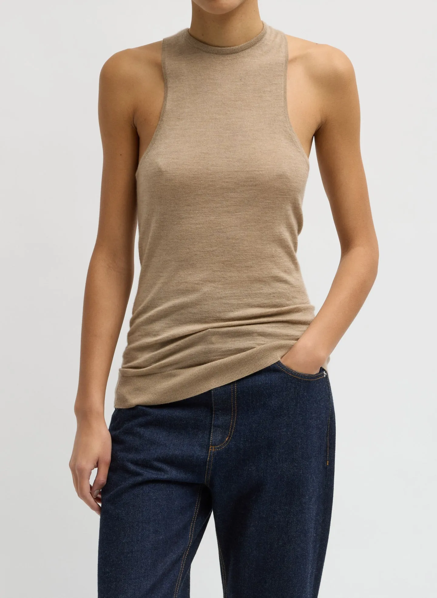 Tissue Cashmere Tank sold by Tibi