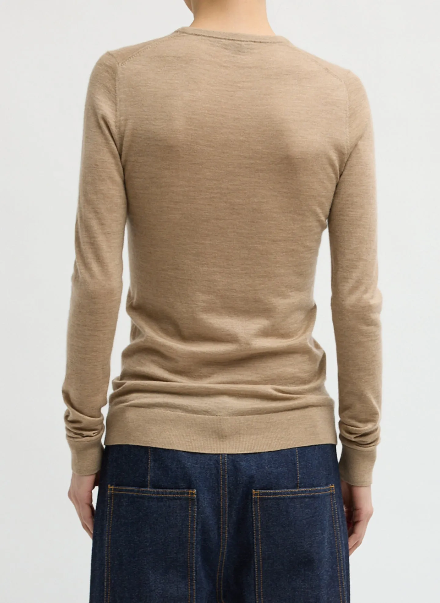Tissue Cashmere Crewneck Pullover sold by Tibi product image thumbnail 3