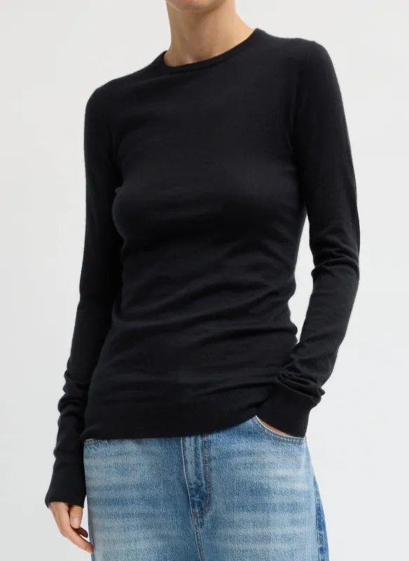 Tissue Cashmere Crewneck Pullover made by Tibi