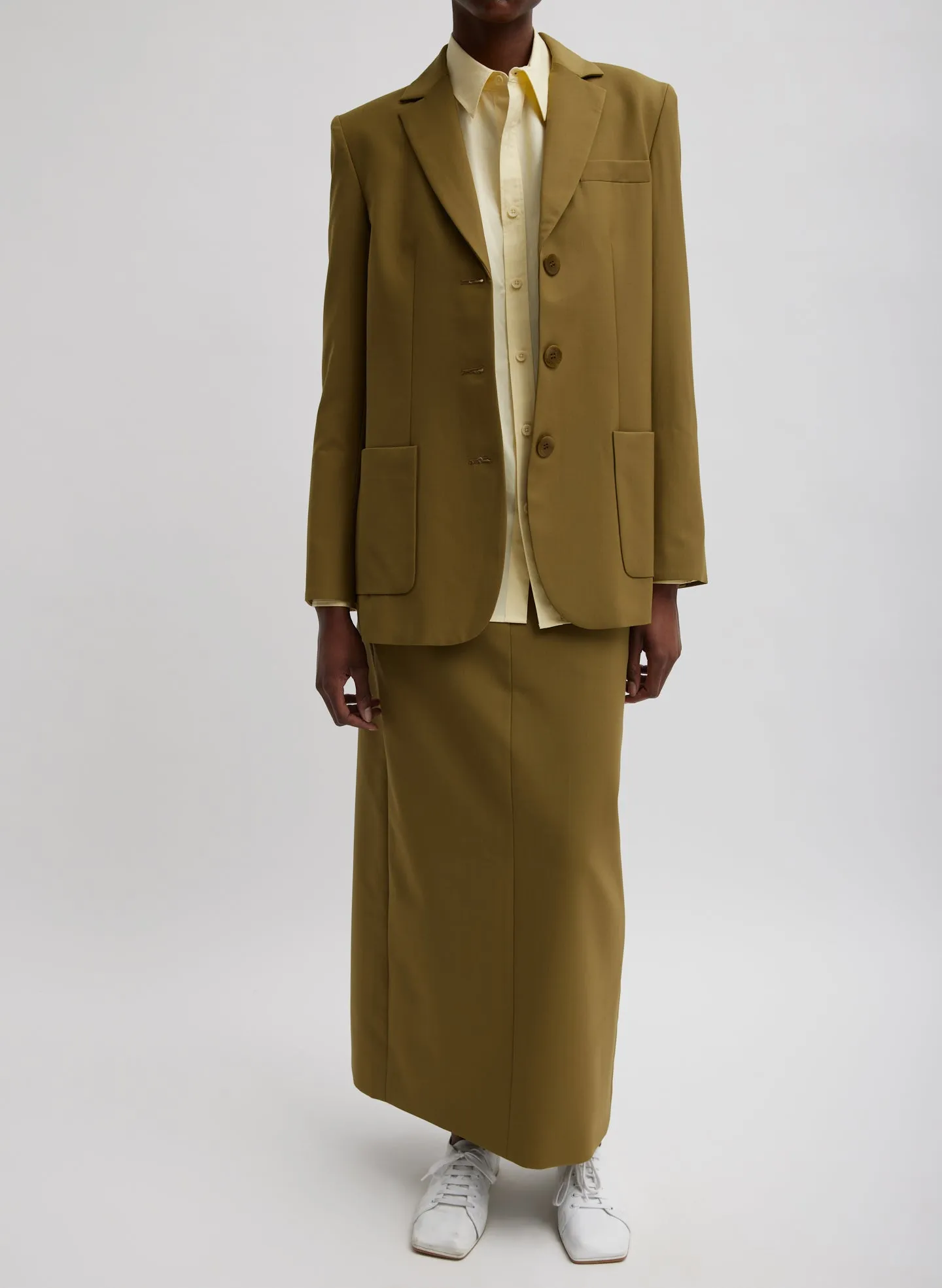 Tropical Wool Maxi Trouser Skirt sold by Tibi product image thumbnail 3