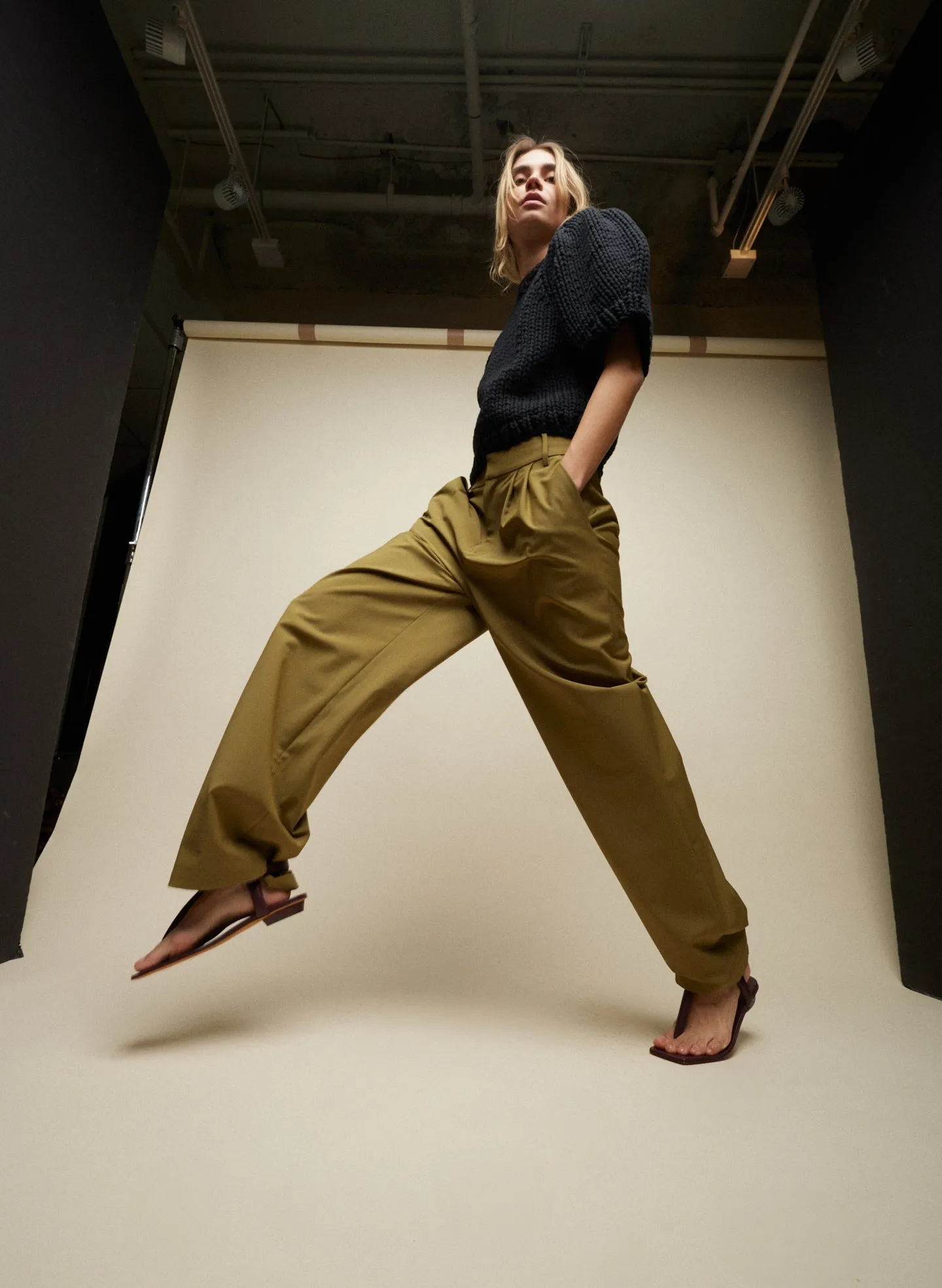 Tropical Wool Stella Pant sold by Tibi product image thumbnail 3