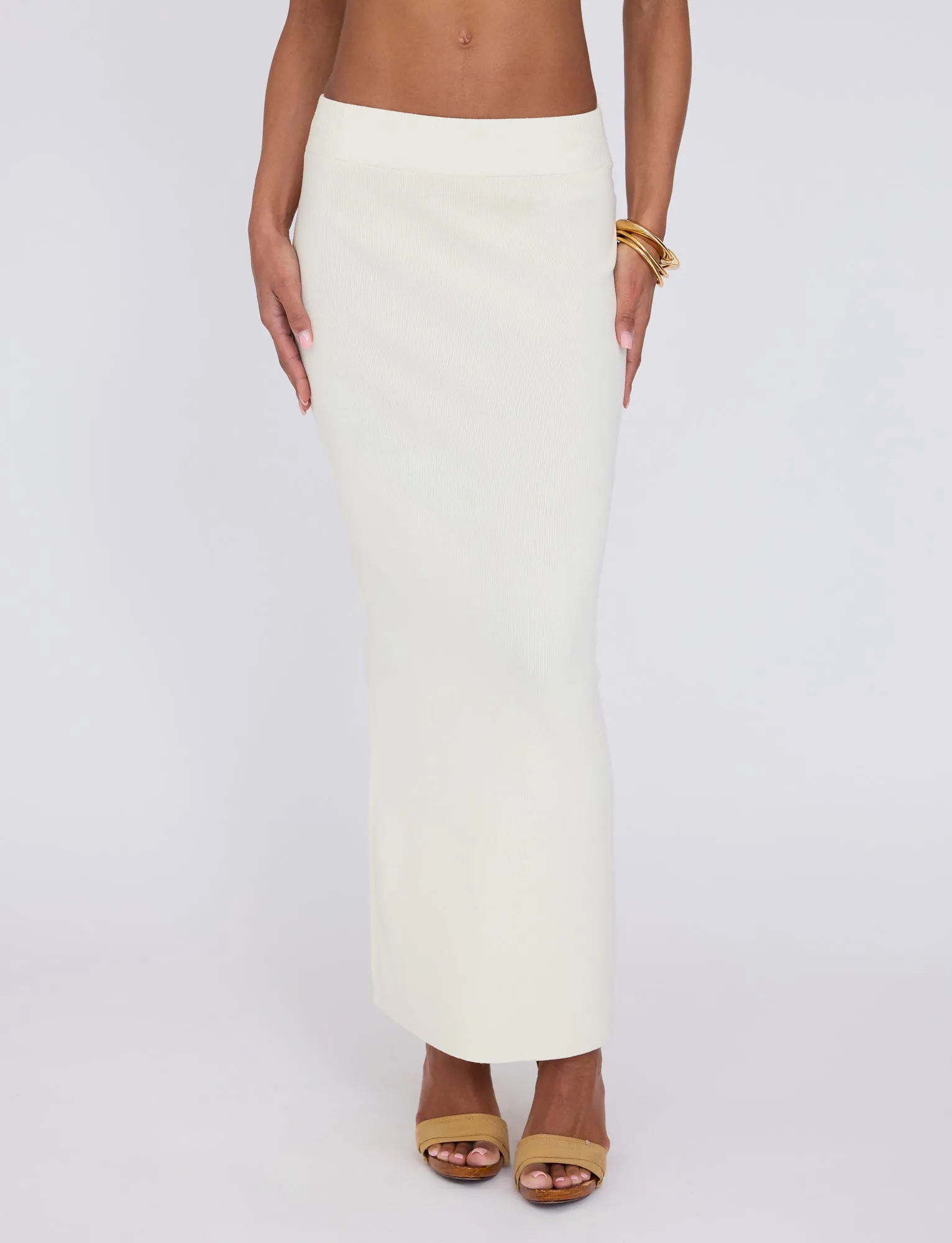 LEDGER SKIRT - WHITE : CREAM sold by Tiger Mist product image thumbnail 4