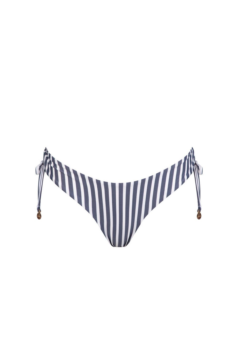 Devina Pomona Bikini Bottom - Navy Stripe sold by Tigerlily