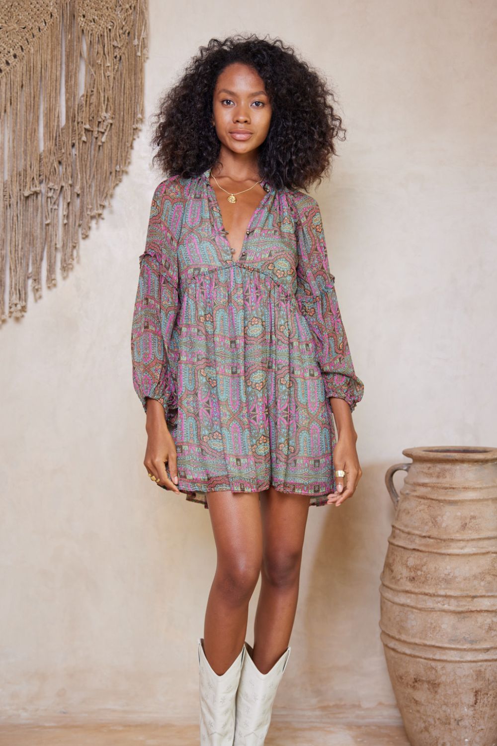 Marjorie Isla Mini Dress - Taragon sold by Tigerlily product image thumbnail 4