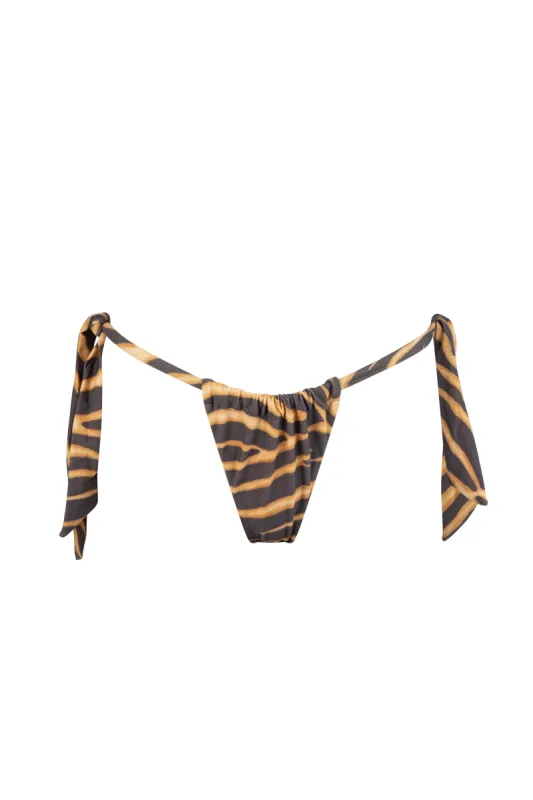 Zahara Kahlia Tie Bikini Bottom - Tiger sold by Tigerlily