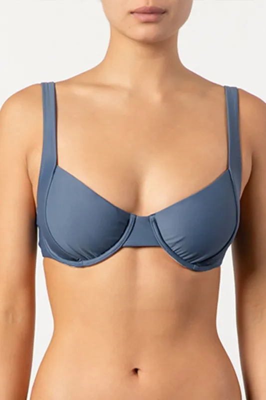 Tigerlily Brigette Underwire Bikini Top - Vintage Indigo sold by Tigerlily