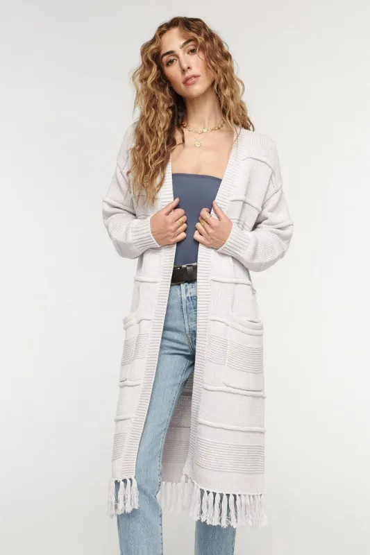 Essential Kirika Cardigan - Light Grey sold by Tigerlily