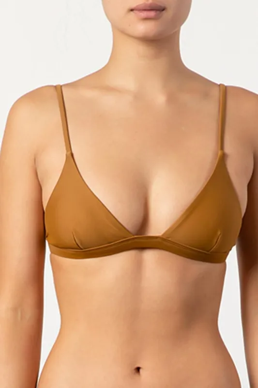 Tigerlily Jenna Tri Bikini Top - Bronze sold by Tigerlily